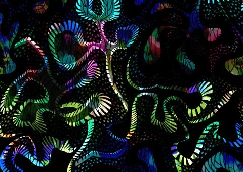 Abstract geometric pattern with fabric texture Stock Illustration