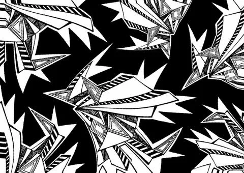 Abstract geometric pattern with fabric texture Stock Illustration