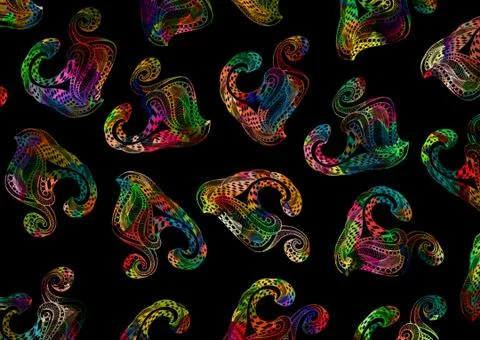 Abstract geometric pattern with fabric texture Stock Illustration