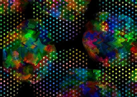 Abstract geometric pattern with fabric texture Stock Illustration