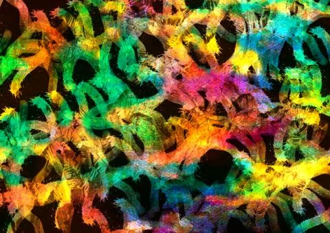 Abstract geometric pattern with fabric texture Stock Illustration