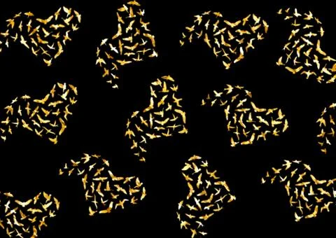 Abstract geometric pattern with fabric texture Stock Illustration