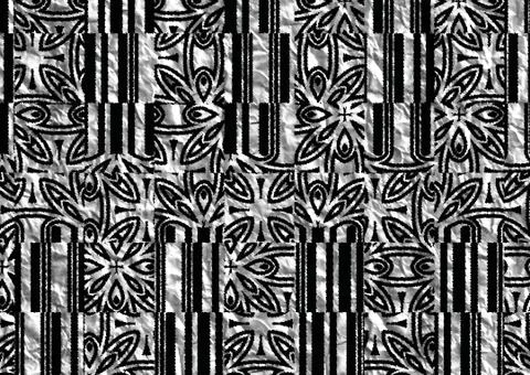 Abstract geometric pattern with fabric texture Stock Illustration