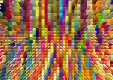 Abstract geometric pattern with fabric texture Stock Illustration