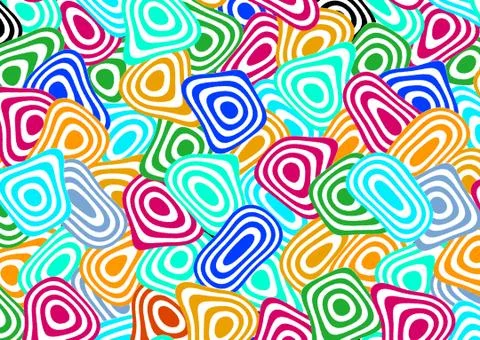 Abstract geometric pattern with fabric texture Stock Illustration