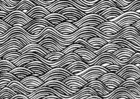 Abstract geometric pattern with fabric texture Stock Illustration