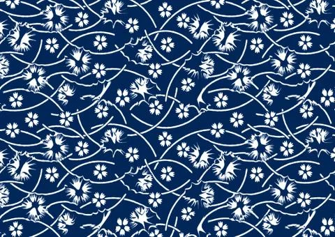 Abstract geometric pattern with fabric texture Stock Illustration