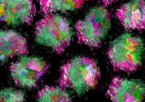 Abstract geometric pattern with fabric texture Stock Illustration