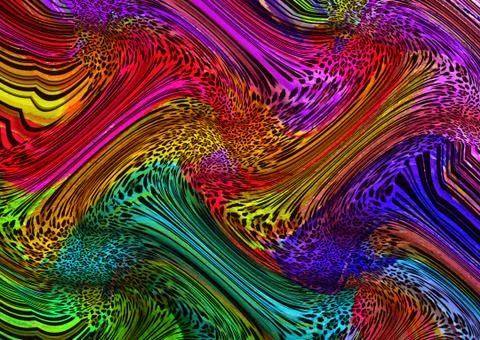 Abstract geometric pattern with fabric texture Stock Illustration