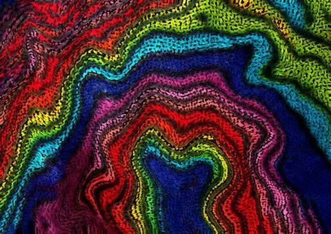 Abstract geometric pattern with fabric texture Stock Illustration