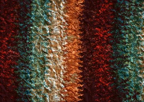 Abstract geometric pattern with fabric texture Stock Illustration