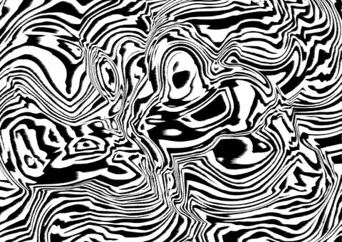 Abstract geometric pattern with fabric texture Stock Illustration