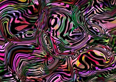 Abstract geometric pattern with fabric texture Stock Illustration