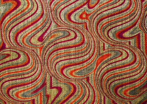 Abstract geometric pattern with fabric texture Stock Illustration