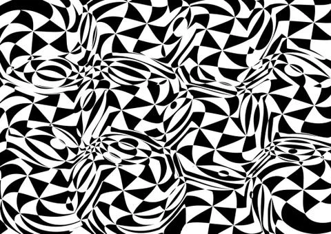 Abstract geometric pattern with fabric texture Stock Illustration