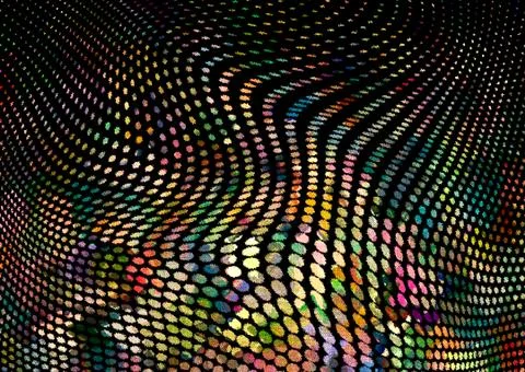 Abstract geometric pattern with fabric texture Stock Illustration