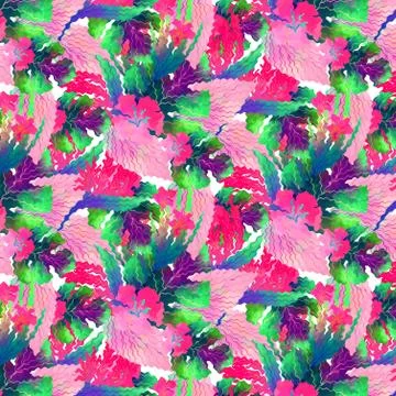 Abstract geometric pattern with fabric texture Stock Illustration