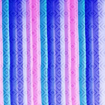 Abstract geometric pattern with fabric texture Stock Illustration
