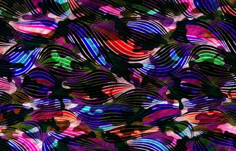 Abstract geometric pattern with fabric texture Stock Illustration