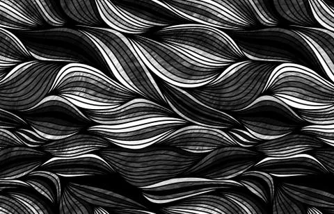 Abstract geometric pattern with fabric texture Stock Illustration