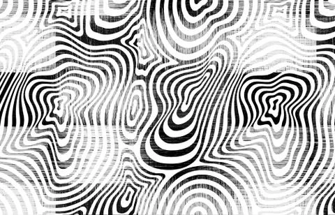 Abstract geometric pattern with fabric texture Stock Illustration