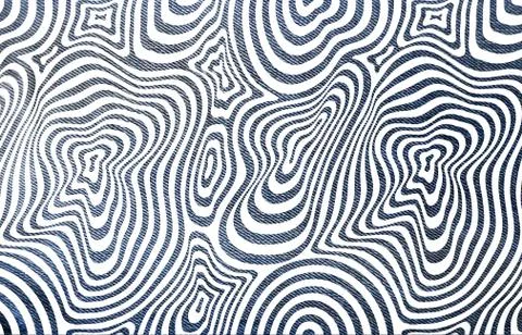 Abstract geometric pattern with fabric texture Stock Illustration