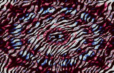 Abstract geometric pattern with fabric texture Stock Illustration