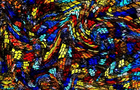 Abstract geometric pattern with fabric texture Stock Illustration