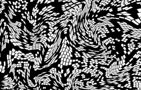 Abstract geometric pattern with fabric texture Stock Illustration