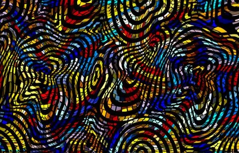 Abstract geometric pattern with fabric texture Stock Illustration