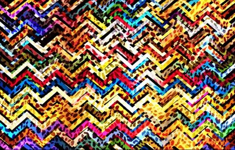 Abstract geometric pattern with fabric texture Stock Illustration