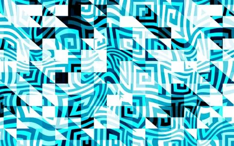 Abstract geometric pattern with fabric texture Stock Illustration