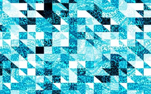 Abstract geometric pattern with fabric texture Stock Illustration