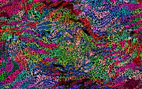 Abstract geometric pattern with fabric texture Stock-Illustration