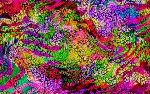 Abstract geometric pattern with fabric texture Stock Illustration