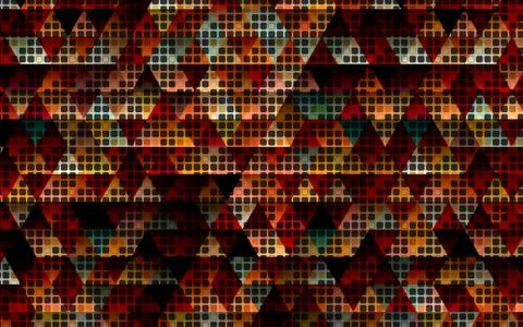 Abstract geometric pattern with fabric texture Stock Illustration