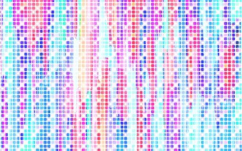 Abstract geometric pattern with fabric texture Stock Illustration