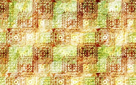 Abstract geometric pattern with fabric texture Stock Illustration