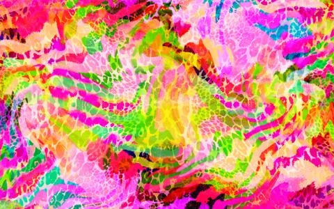 Abstract geometric pattern with fabric texture Stock Illustration