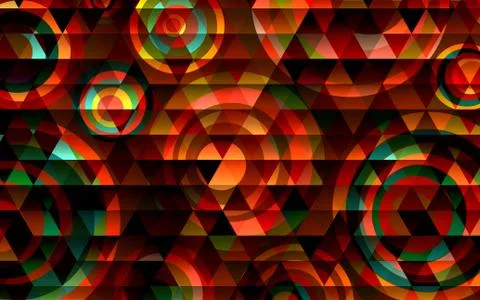 Abstract geometric pattern with fabric texture Stock Illustration