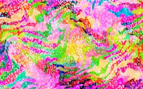 Abstract geometric pattern with fabric texture Stock Illustration