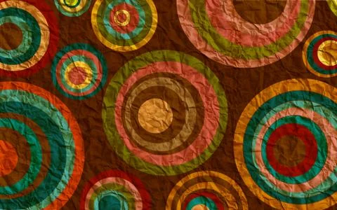 Abstract geometric pattern with fabric texture Stock Illustration