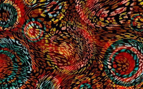 Abstract geometric pattern with fabric texture Stock Illustration