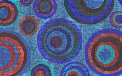 Abstract geometric pattern with fabric texture Stock Illustration