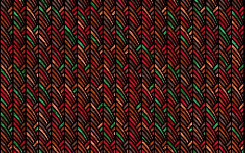 Abstract geometric pattern with fabric texture Stock Illustration