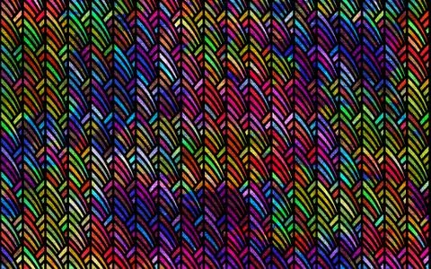 Abstract geometric pattern with fabric texture Stock Illustration