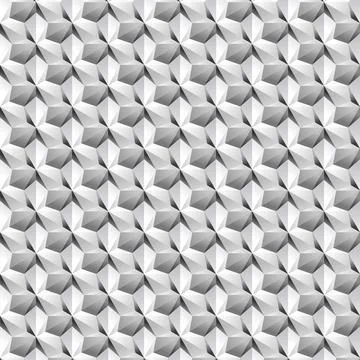 Abstract geometric pattern with faceted gray polygon shapes creating Stockillustratie