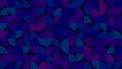 This abstract geometric pattern features curved shapes in rich shades of pu.. Stock Illustration
