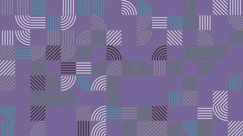 This abstract geometric pattern features a harmonious blend of muted tones,.. Stock Illustration