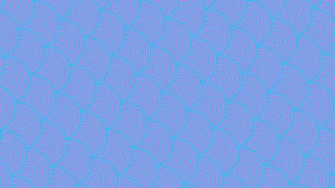 Abstract geometric pattern featuring blue and pink concentric circles repeati Иллюстрация